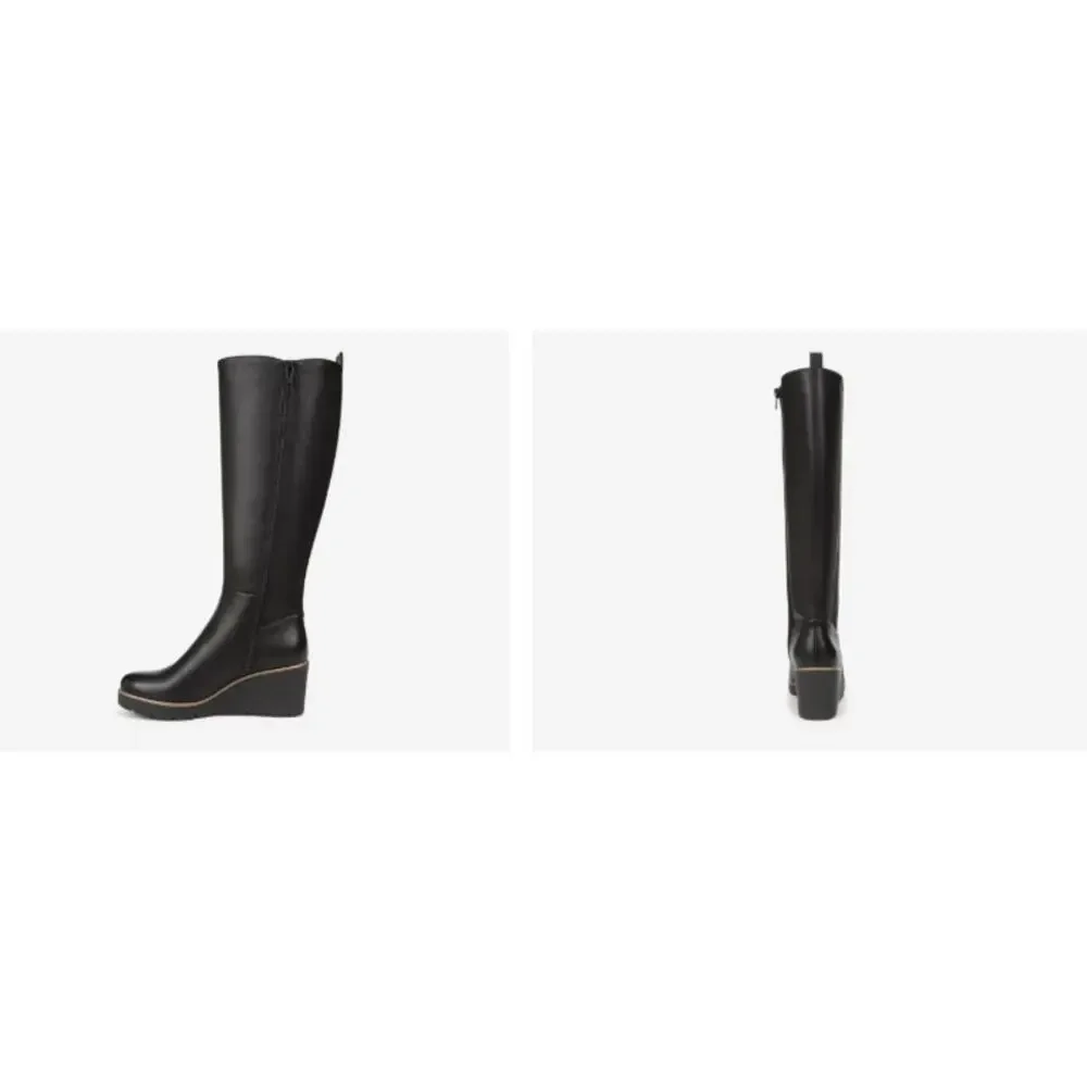 New NWOB SOUL Naturalizer Adrian Wedge‎ Boot Size 10 Black
